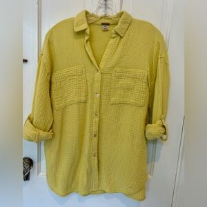 Magaschoni Lightweight Organic Cotton Top - Lemon Yellow